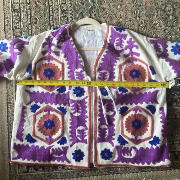Blink Buy Women's Suzani Embroidered Jacket NWOT / Made in India - Picture 11 of 17